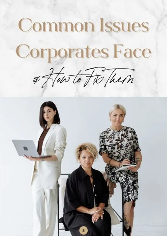 Common Issues Corporates Face & How to Fix them