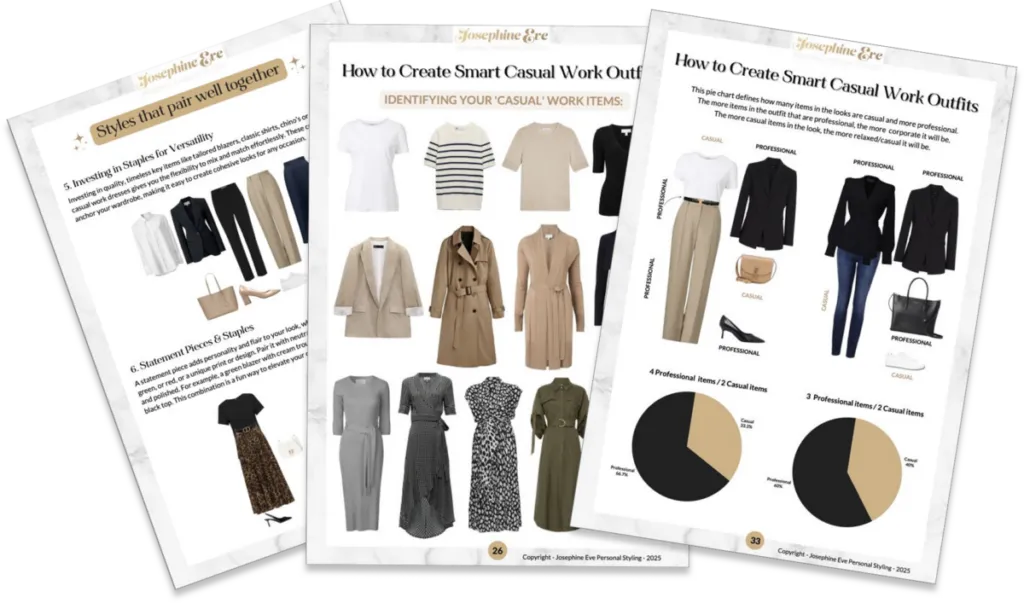 Corporate wardrobe styling example