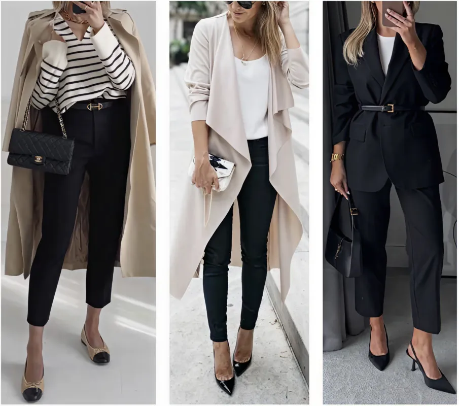 Professional woman in corporate outfit
