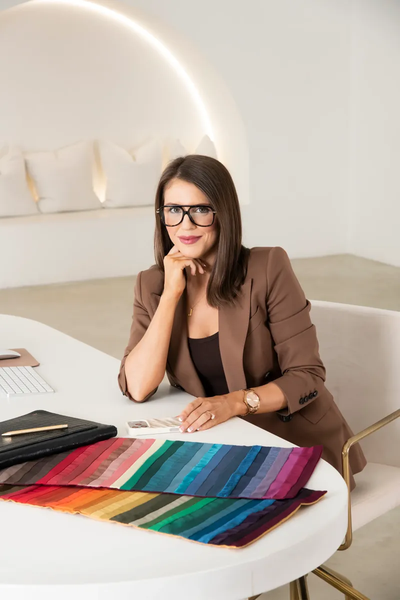 Josephine Eve personal stylist helping a client find their best colours through professional in-person colour analysis in Sydney