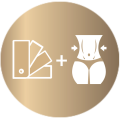 Colour and body shape icon Colour and body shape icon