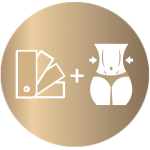 Colour and body shape icon Colour and body shape icon